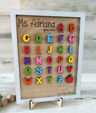 Load image into Gallery viewer, ABC Teacher Sign