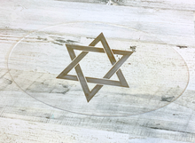 Load image into Gallery viewer, Hanukkah Star of David Menorah Drip Tray