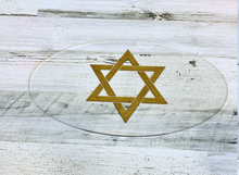 Load image into Gallery viewer, Hanukkah Star of David Menorah Drip Tray