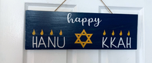 Load image into Gallery viewer, Happy Hanukkah Rustic Wood Sign