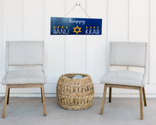 Load image into Gallery viewer, Happy Hanukkah Rustic Wood Sign