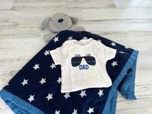Load image into Gallery viewer, Cool Like Dad Baby Bodysuit | Police thin blue line sunglasses shirt