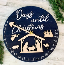 Load image into Gallery viewer, Christmas Nativity Countdown Clock