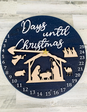 Load image into Gallery viewer, Christmas Nativity Countdown Clock