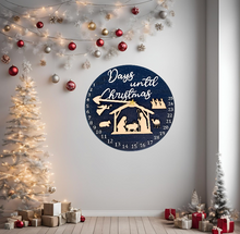 Load image into Gallery viewer, Christmas Nativity Countdown Clock