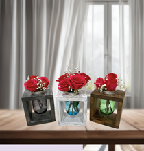 Load image into Gallery viewer, Rustic Mason Jar Vase Holder Centerpiece
