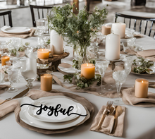Load image into Gallery viewer, Wooden Place Card Table Words