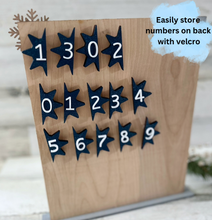 Load image into Gallery viewer, Snowflake Christmas Countdown Sign