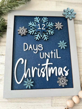 Load image into Gallery viewer, Snowflake Christmas Countdown Sign