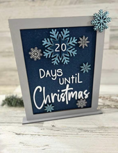Load image into Gallery viewer, Snowflake Christmas Countdown Sign