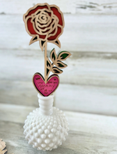Load image into Gallery viewer, Personalized Wooden Rose