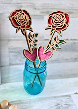 Load image into Gallery viewer, Personalized Wooden Rose