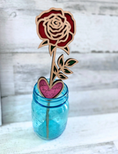 Load image into Gallery viewer, Personalized Wooden Rose