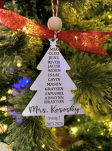 Load image into Gallery viewer, Teacher Tree Ornament