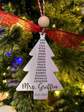 Load image into Gallery viewer, Teacher Tree Ornament