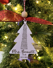 Load image into Gallery viewer, Teacher Tree Ornament