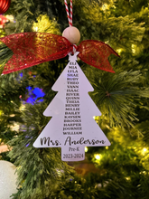 Load image into Gallery viewer, Teacher Tree Ornament