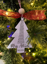 Load image into Gallery viewer, Teacher Tree Ornament