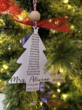 Load image into Gallery viewer, Teacher Tree Ornament