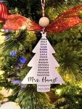 Load image into Gallery viewer, Teacher Tree Ornament