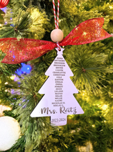 Load image into Gallery viewer, Teacher Tree Ornament