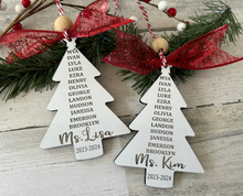 Load image into Gallery viewer, Teacher Tree Ornament