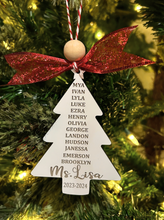 Load image into Gallery viewer, Teacher Tree Ornament