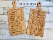 Load image into Gallery viewer, Custom Engraved Recipe Board