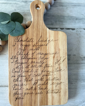 Load image into Gallery viewer, Custom Engraved Recipe Board