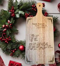 Load image into Gallery viewer, Custom Engraved Recipe Board