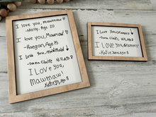 Load image into Gallery viewer, Custom Handwriting Framed Sign