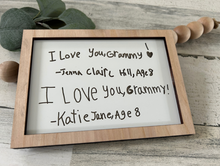 Load image into Gallery viewer, Custom Handwriting Framed Sign