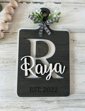 Load image into Gallery viewer, Personalized Farmhouse Name Sign