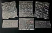 Load image into Gallery viewer, Kids Learning Acrylic Dry Erase Tracing Boards