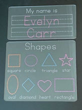 Load image into Gallery viewer, Kids Learning Acrylic Dry Erase Tracing Boards