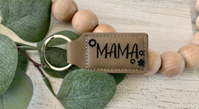 Load image into Gallery viewer, Custom Engraved Leather Keychain