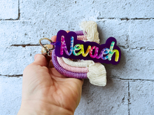 Load image into Gallery viewer, Rainbow Name Keychain