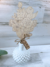 Load image into Gallery viewer, Personalized DIY Wooden Floral Bouquet