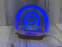 Load image into Gallery viewer, Rainbow Color Changing Acrylic Night Light