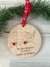 Load image into Gallery viewer, Distance Family Ornament