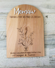 Load image into Gallery viewer, Mother's Day Handprint Sign