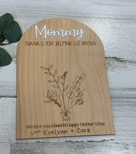 Load image into Gallery viewer, Mother's Day Handprint Sign