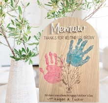 Load image into Gallery viewer, Mother's Day Handprint Sign