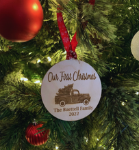 Load image into Gallery viewer, First Christmas Family Ornament