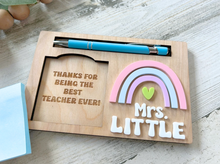 Load image into Gallery viewer, Physician Associate Rainbow Post it Note Holder