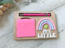 Load image into Gallery viewer, Physician Associate Rainbow Post it Note Holder