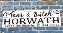 Load image into Gallery viewer, Rustic Personalized Family Name Sign