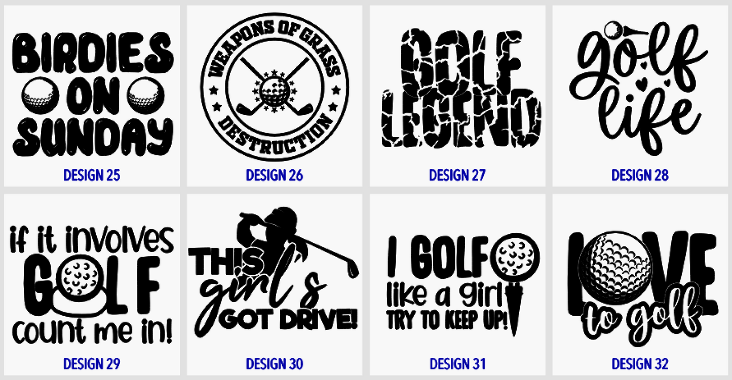 Personalized Golf Tag and Tee Holder