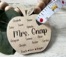 Load image into Gallery viewer, Personalized Teacher Apple Ornament