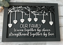 Load image into Gallery viewer, Personalized Family Tree Sign